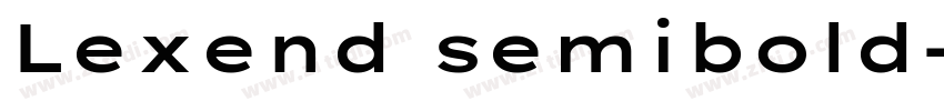 Lexend semibold字体转换